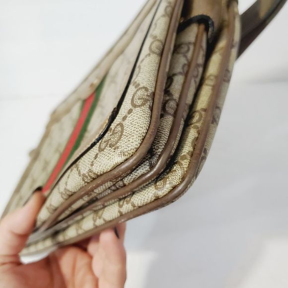 GUCCI Authentic Vintage  Ophidia red green web purse shoulder bag - Picture 5 of 16